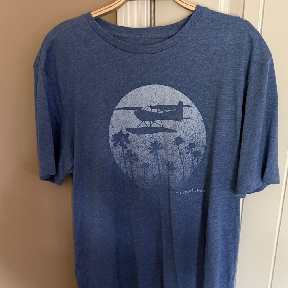 Vineyard Vines Blue Seaplane Graphic Tee